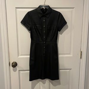 BCBGMAXAZRIA black leather dress